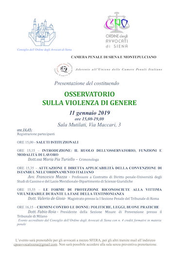 Osservatorio sulla violenza di genere